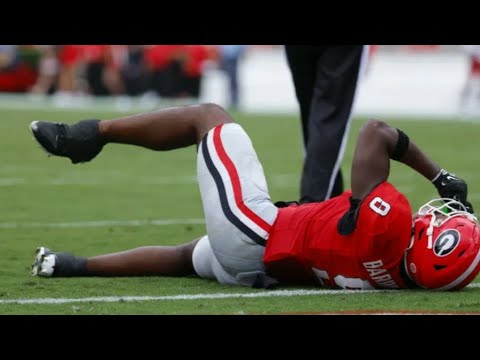 Ethan Barbour CARTED Off With Gruesome Ankle Injury Vs Austin Peay | UGA Football