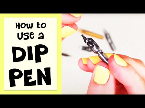 BEST DIP PEN DRAWING METHOD - how do you use a dip pen?