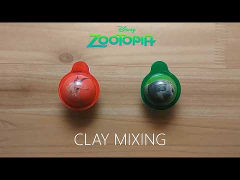 ZooTopia gummy jelly clay mixing 4 주토피아 젤리 점토 섞기 4