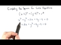 Completing the Square in Circle Equations