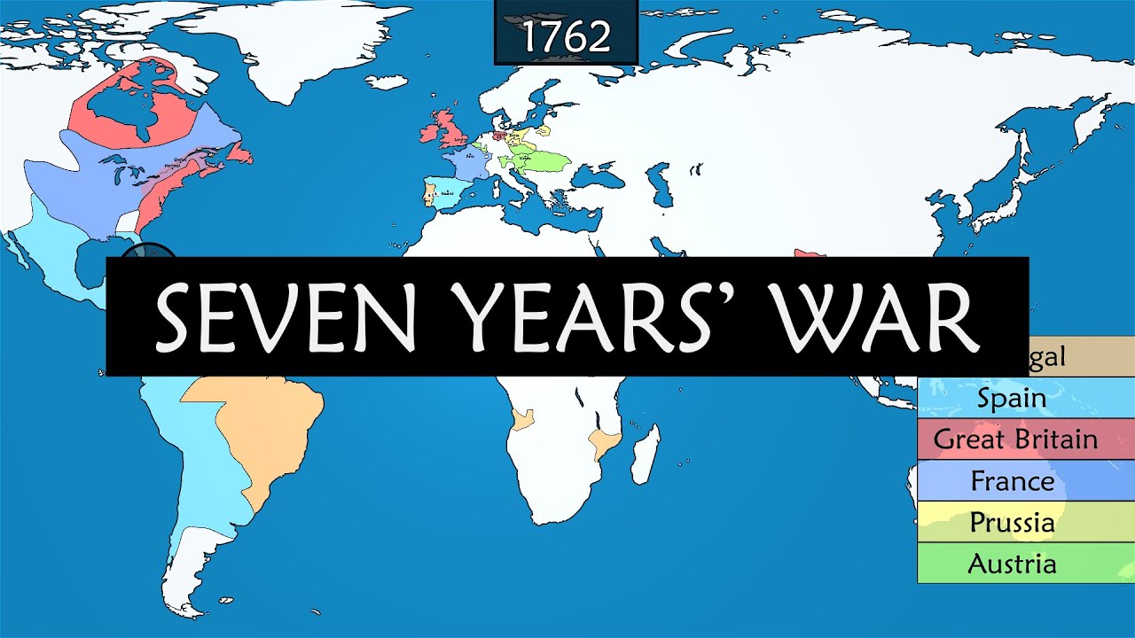 Seven Years' War - Summary on a Map