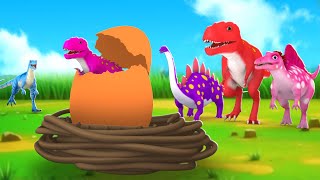 T-Rex Mud Egg Surprise! Magical Dinosaur Egg Hatching Adventure 🦖🥚✨