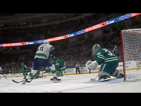 Pettersson goes between the legs for sick deflection