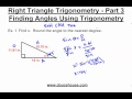 Finding Angles in Right Triangle Trigonometry