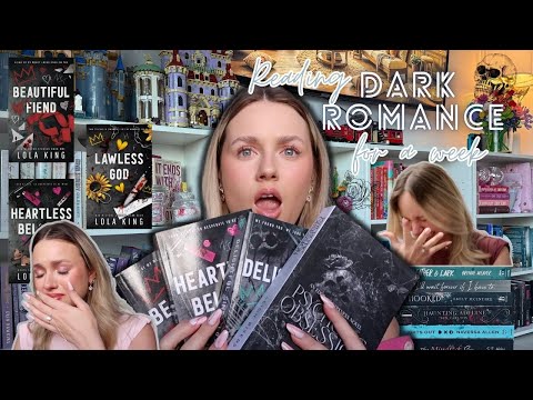Reading only dark romance books for an entire week! + reading vlog