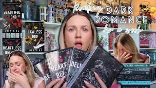 Reading only dark romance books for an entire week! + reading vlog
