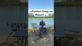 Komfort-Setup am Wasser! #fishing #karpfenangeln #carpfishing #carp #frankschmidt #camping #karpfen