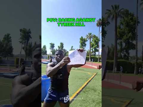 POV: 100m Dash Vs Tyreek Hill 🐆
