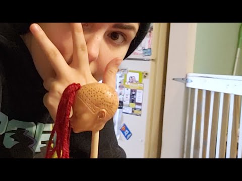 hangin out, rerooting dolls, and makin a hat