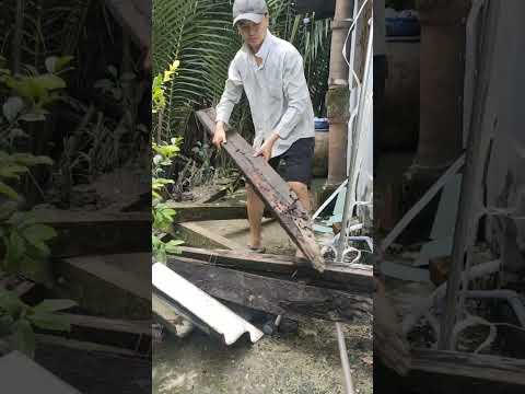 Mưa lũ quá bờ kè gặp ngay thử thách đầu tiên! All that work… and then the unexpected hit!