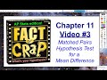 One Sample Hypothesis Testing for Mean Differences