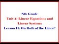 Intersecting Lines and Motion Problems