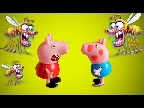 Peppa Pig George e OS MOSQUITOS ASSUSTADOR | Peppa Pig Português Brasil Episódios Completos