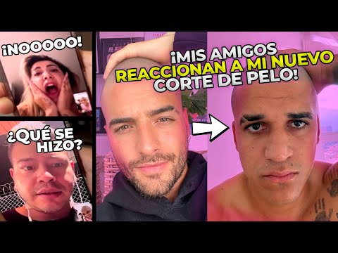 La REACCIÓN de Mis Amigos a Mi NUEVO CORTE de Pelo CALVO! 😱😂