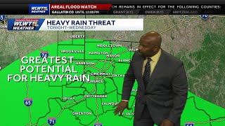 Heavy rain threat brings flooding concerns for Cincinnati
