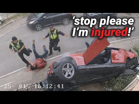 Cops ATTACK Injured Car Cr*sh Victim, Then Try to Cover It Up!