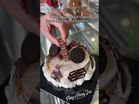 Senza il tocco del capo il lavoro non è completo😎🎥📍Ladispoli, Viale Italia 41 #gelateria #gelato