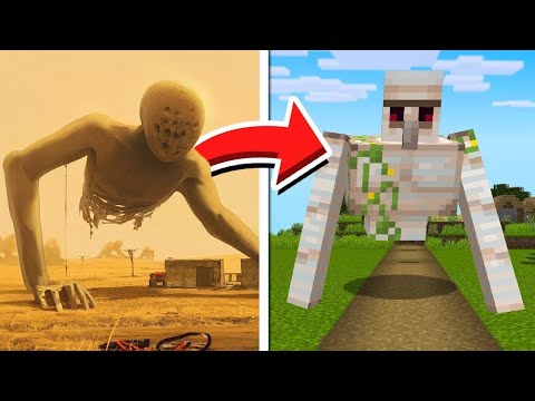 Eu fiz os Mobs em PERSONAGENS ASSUSTADORES no MINECRAFT