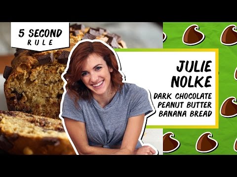 Dark Chocolate Peanut Butter Banana Bread l 5 Second Rule with Julie Nolke