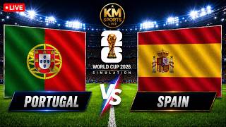 Portugal vs Spain LIVE | World Cup 2026 | FC 26 Simulation