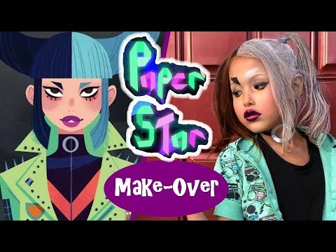 *MAKE-OVER* PAPER STAR from Carmen San Diego - By 7 year-old Scarlett Noelle