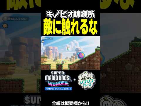 公式マリオの「敵に触れたら即終了」コースがおもしろい【スーパーマリオブラザーズワンダー】