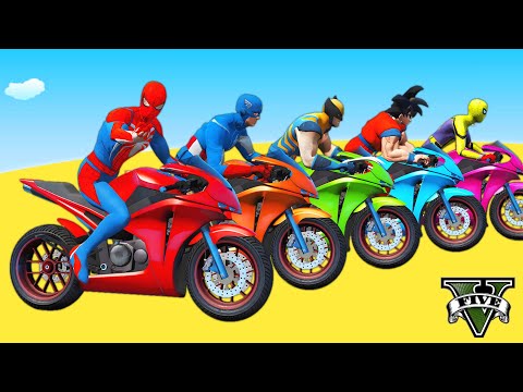 GTA V Epic New Stunt Race For Car Racing Challenge by Trevor and Shark Hey SPIDER-MAN: NO WAY HOME