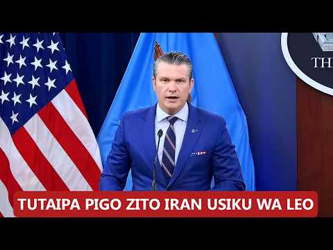 HEGSETH: LEO NDIO SIKU KALI ZAIDI YA MASHAMBULIZI YA MAREKANI DHIDI YA IRAN