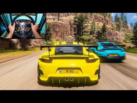 Porsche 911 GT2 RS - Goliath Race - Forza Horizon 5 | Steering Wheels Gameplay