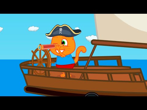 Família de Gatos - Navio pirata Desenho Animado em Português Brasil