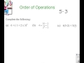 Order of Operations and Mathematical Notation