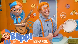 Blippi aprende sobre instrumentos musicales 🎷🎸🎹 Blippi Español + Blippi Wonders🧡💙