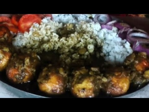 SPICY EGG CURRY RICE EATING CHALLENGE IN BENGALI#kabita puja food house