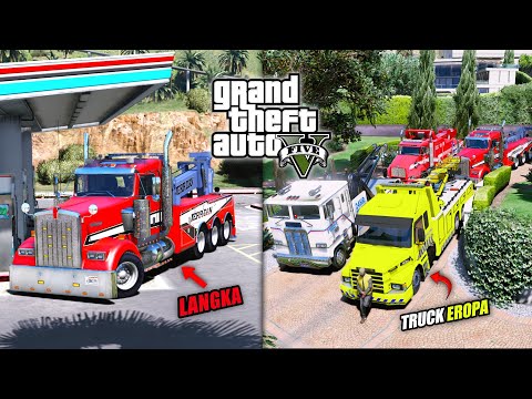 GOKIL !!! Aku koleksi Semua Mobil TRUK DEREK TERKEREN & LANGKA Di GTA 5 MOD