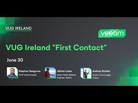 Veeam User Group Ireland - Hypervisors, Veeam Certifications & VBR version 13.1