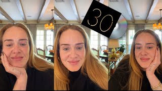 @adele reappears to promote her new album #30  | Live on Instagram (October, 9)
