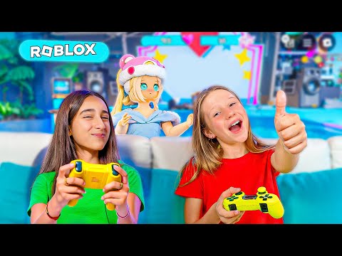 Nastya menciptakan dunia Roblox-nya sendiri