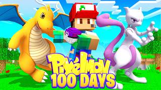 I Spent 100 DAYS In Minecraft Pixelmon!