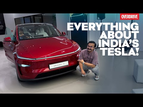 India’s First Tesla! | Model Y Walkaround, Price & Features | OVERDRIVE