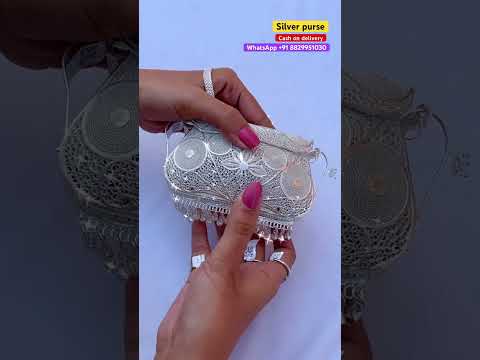 Newdesignersilver purse +918829951030WhatsAppscreenshot for order cash ondelivery #ytshorts #shorts