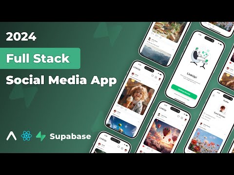 🔴 Build Full Stack Social Media App in React Native | Supabase | React Native Tutorial for Beginners