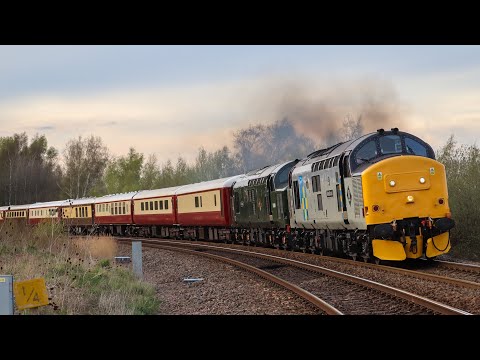 37688 & 37667 Thrash Away From Lincoln With a Saphos Trains Private Charter (14/04/22)