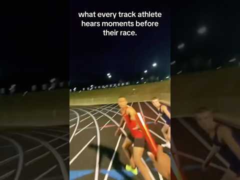 What every track athlete hears before their race #jogging #trackandfield #trackrunner #runningtrack