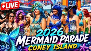 🔴 NYC LIVE | 2026 Coney Island Mermaid Parade 🧜‍♀️ 🐠