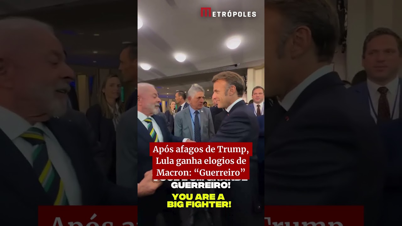 Após afagos de Trump Lula ganha elogios de Macron Guerreiro Vídeo