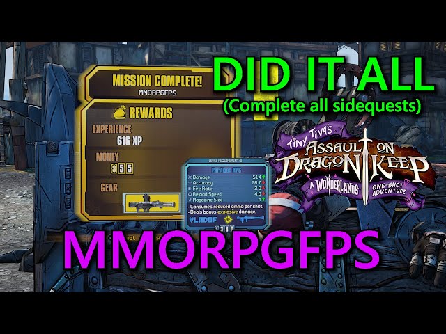 Tiny Tina's Assault On Dragon Keep: Did It All Part 3: MMORPGFPS Guide