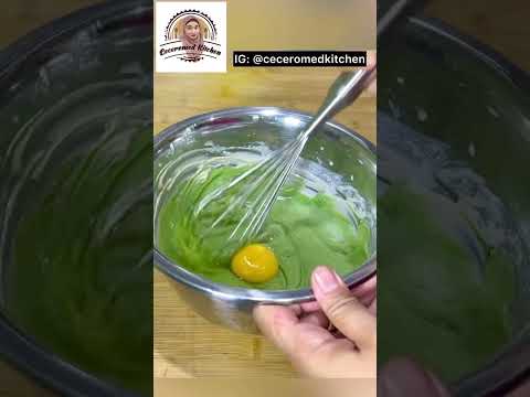 Emak-emak Tukang Masak Berhasil Bikin Matcha Cotton Cake #shorts