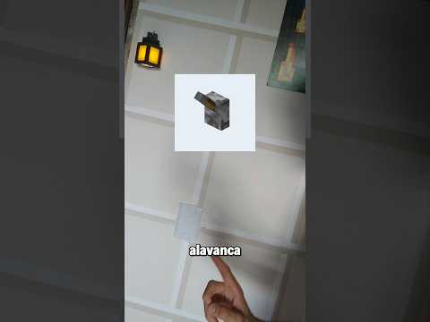 Fiz a ALAVANCA do Minecraft! #quarto #minecraft #ep11