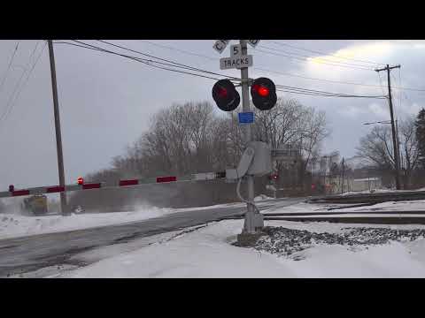 CSX Train Yard Switching In The Snow!