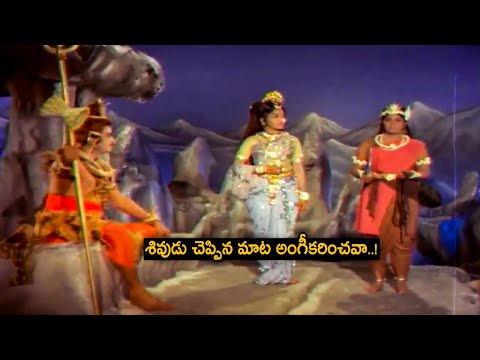 Sri Ramanjaneya Yuddham Movie Scene Part 3 - Parvathi Devi Testing Yayati | NTR | Tollywood